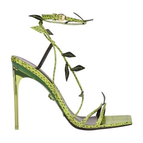 versace jungle heeled sandals|Versace high heel sandals women.